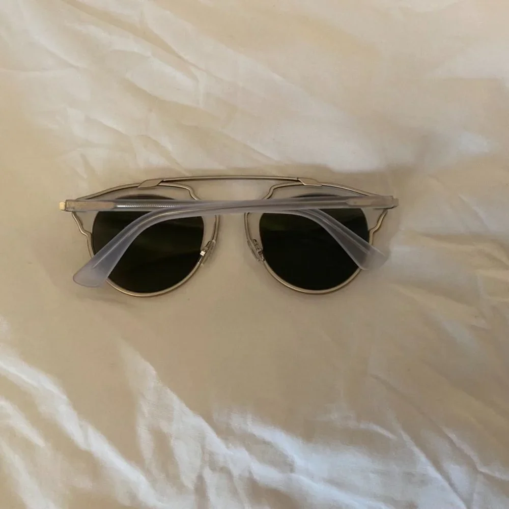 Dior Reflected Silver Aviator Sunglasses - Picture 2 of 5